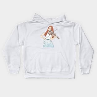 Violin player Kids Hoodie